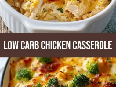 Delicious low carb chicken casserole for family dinners