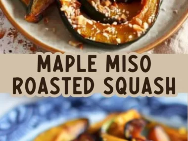 Maple Miso Roasted Squash Platter featuring vibrant colors and textures