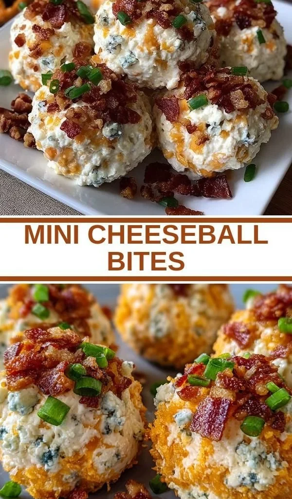 Delicious mini cheeseball bites served on a platter