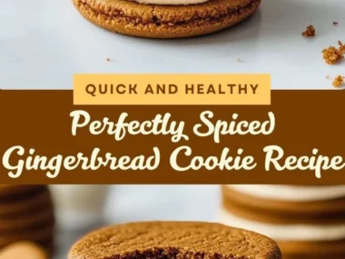 Deliciously spiced gingerbread sandwich cookies stacked on a plate.