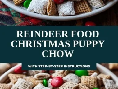 Festive Reindeer Food Christmas Puppy Chow for dogs