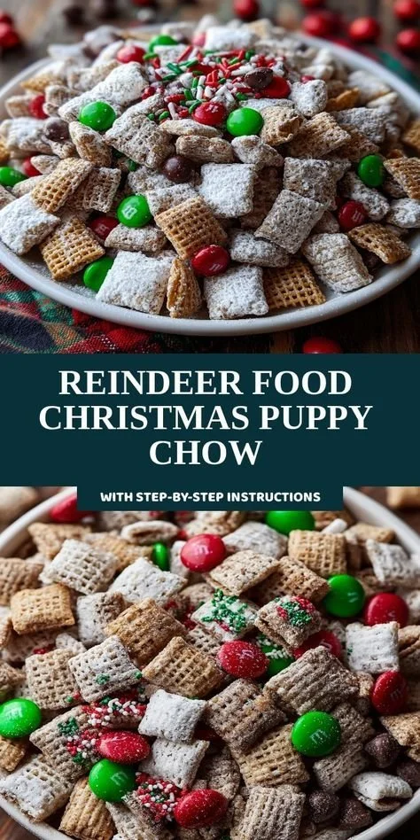 Festive Reindeer Food Christmas Puppy Chow for dogs