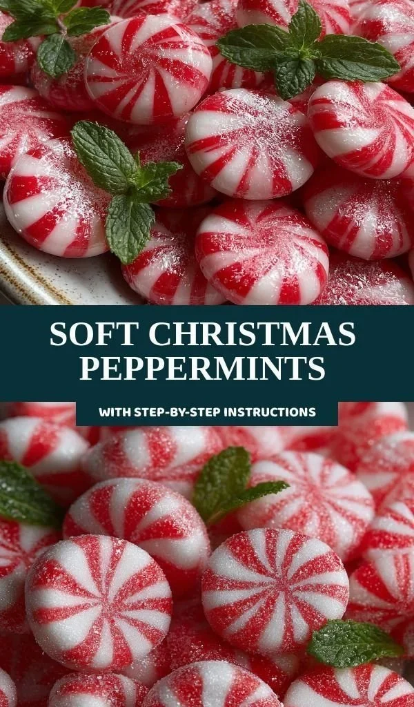 Soft Christmas peppermints in a festive bowl for holiday celebrations