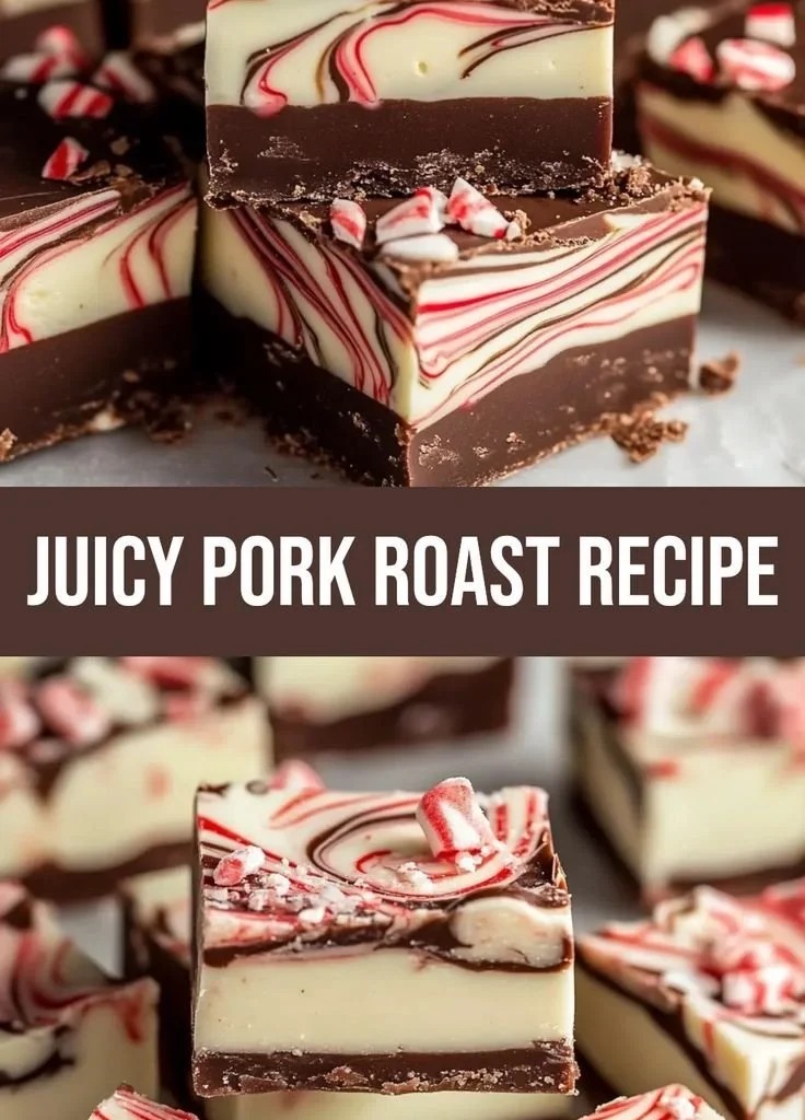 Succulent apple cider pork roast garnished with herbs, ready to serve