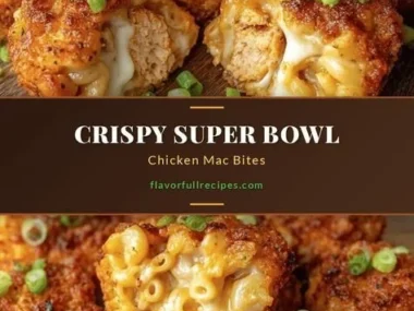 Super Bowl Chicken Mac Bites served on a platter with dipping sauce