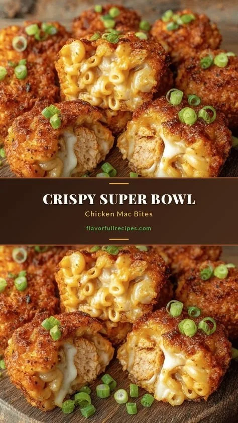 Super Bowl Chicken Mac Bites served on a platter with dipping sauce