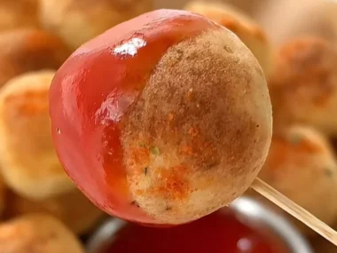 Delicious crispy potato balls made from two simple potatoes, no frying needed.