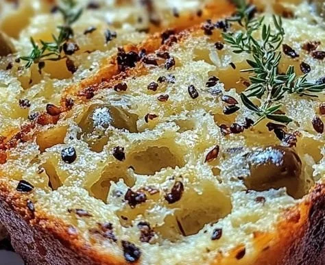 Savory cheese and olive quick bread, a delicious cheese bread recipe.