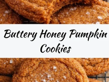 Buttery honey pumpkin cookies on a plate, showcasing their soft texture and autumn colors.
