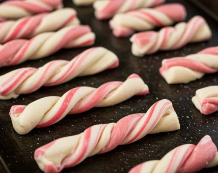Candy Cane Christmas dog treats for holiday celebrations