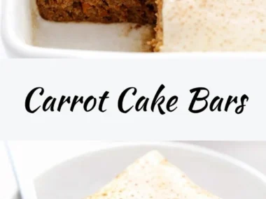 Delicious carrot cake bars, a perfect Easter treat for your celebration.