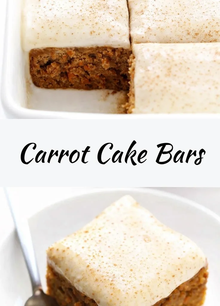 Delicious carrot cake bars, a perfect Easter treat for your celebration.