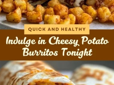 Delicious cheesy potato burritos served on a plate.