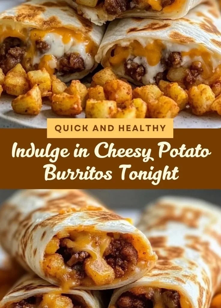 Delicious cheesy potato burritos served on a plate.