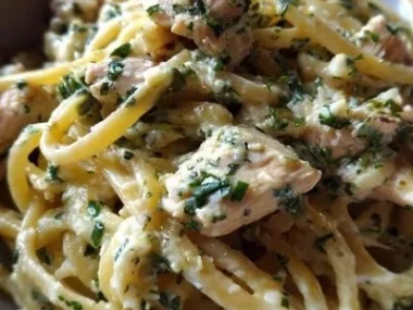 Delicious Chicken Linguine dish with fresh ingredients and flavorful sauce.