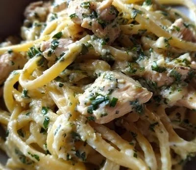 Delicious Chicken Linguine dish with fresh ingredients and flavorful sauce.