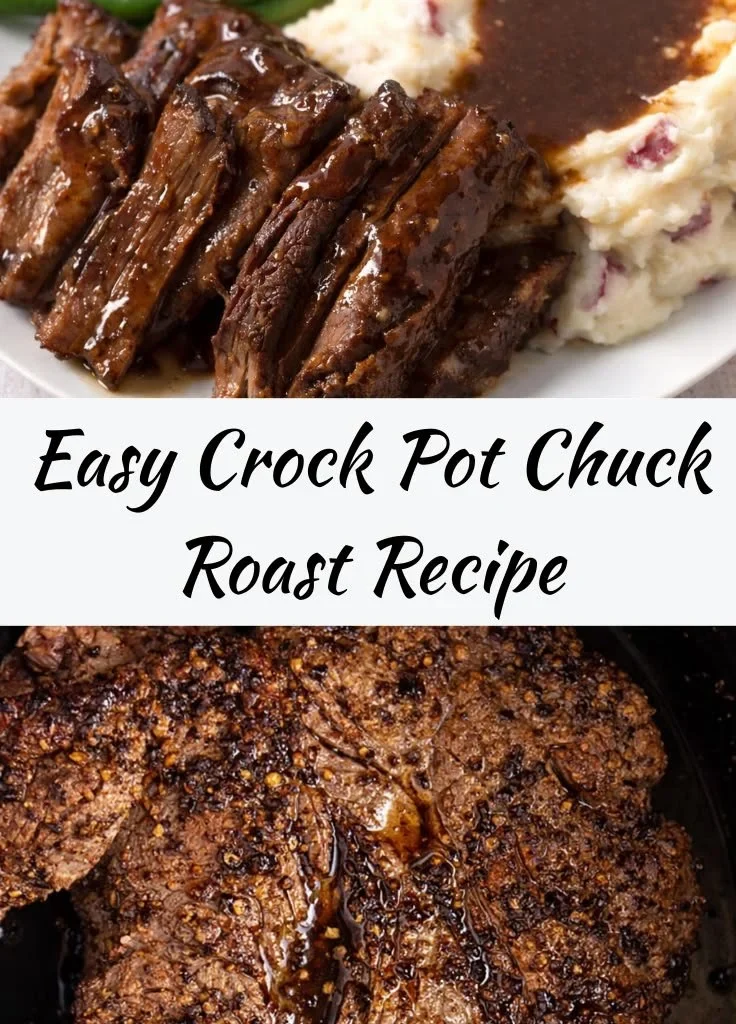 Crock pot chuck roast with vegetables ready to serve