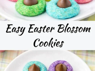 Decorative Easter Blossom Cookies with vibrant spring colors for festive celebrations