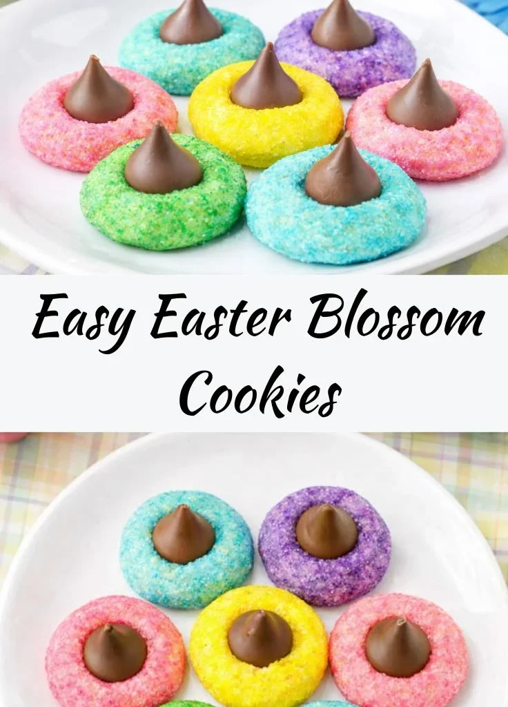Decorative Easter Blossom Cookies with vibrant spring colors for festive celebrations