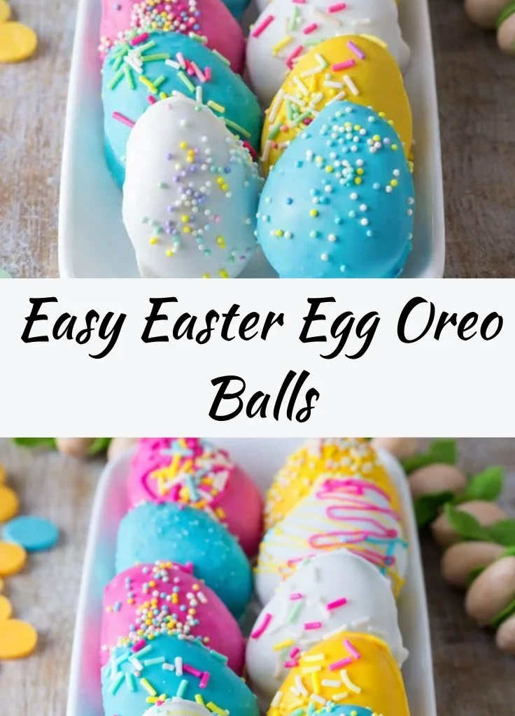 Easter Egg Oreo Balls - colorful no-bake treats for Easter holiday