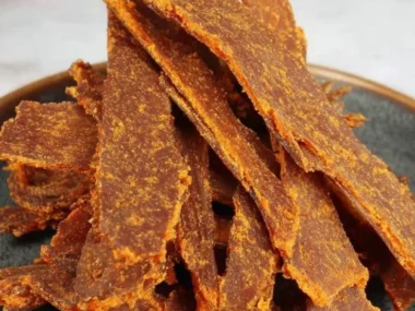 Homemade dehydrator pumpkin leather dog treats for pets