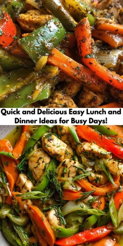 Delicious easy lunch and dinner ideas for quick and satisfying meals.