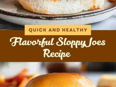 Delicious Sloppy Joes on a plate with garnishes, perfect for a hearty meal.
