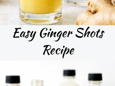 Fresh ginger shots for an amazing wellness boost