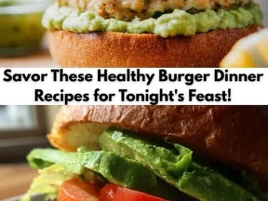 Healthy burger dinner recipes featuring tasty ingredients for a nutritious meal.