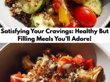 A plate of healthy but filling meals showcasing fresh ingredients.