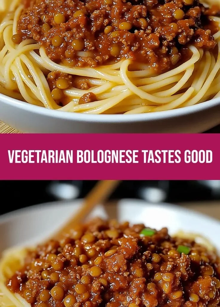 Hearty Lentil Bolognese served in a bowl, perfect for a comforting meal.