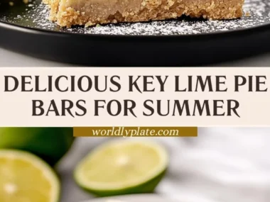 Delicious homemade Key Lime Pie Bars with a graham cracker crust and lime filling