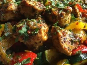 Mediterranean Keto Chicken Skillet for healthy weight loss