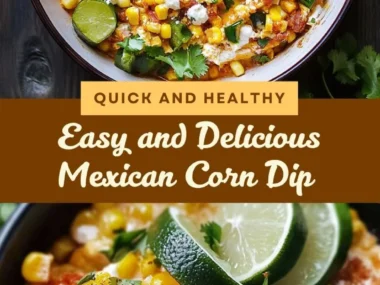 Bowl of creamy and spicy Mexican corn dip with tortilla chips