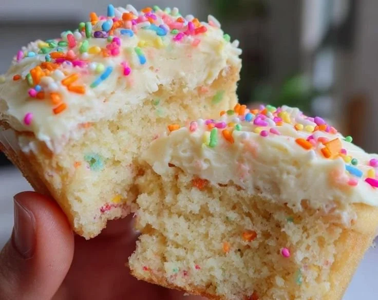 Assorted mini cakes beautifully displayed on a dessert table