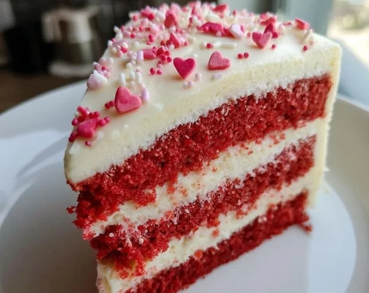 Mini Valentine's Cake decorated with hearts and roses for a romantic celebration