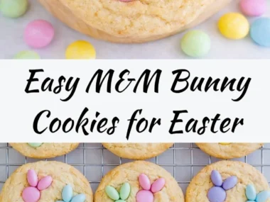 M&M Bunny Cookies: Soft and Chewy Easter Treats with Colorful Candy
