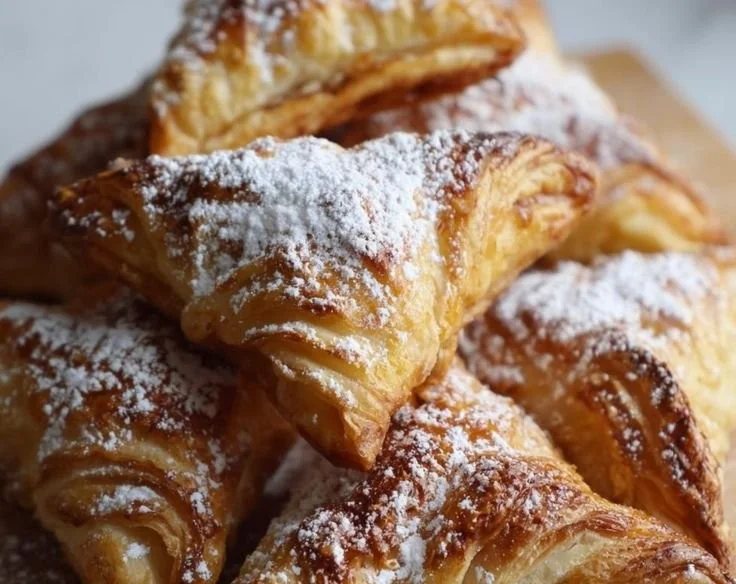 Delicious Nutella Puff Pastry heart shaped for Valentine's Day dessert