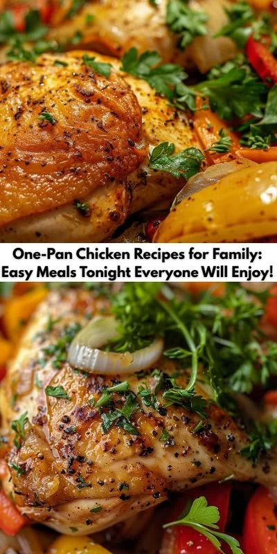 One-pan chicken recipes for easy family meals at home