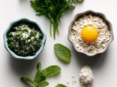 Parsley and mint dog treats for freshening breath naturally