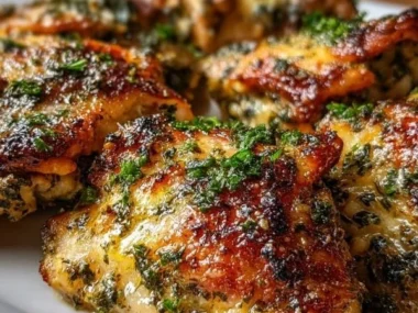 Juicy Ranch Chicken Thighs seasoned with ranch herbs and spices