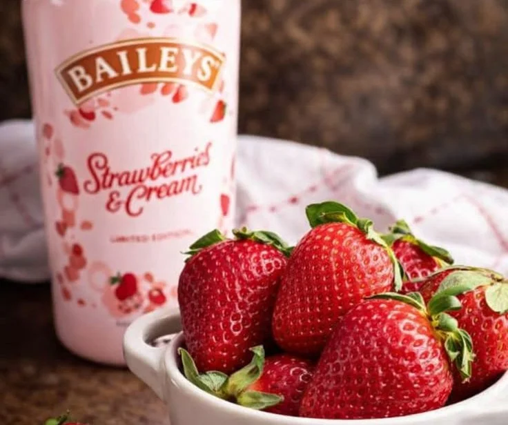 Strawberry Shortcake Martini - a creamy dessert cocktail with fresh strawberries