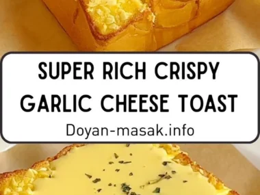 Deliciously rich and crispy garlic cheese toast ready to serve