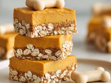 Sweet Potato and Oatmeal Dog Cake for a special dog celebration