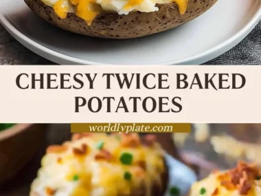 Delicious Twice Baked Potatoes topped with cheese and chives