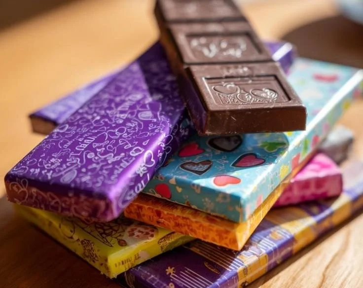 Valentine's Day Hershey wrapper chocolates gift box