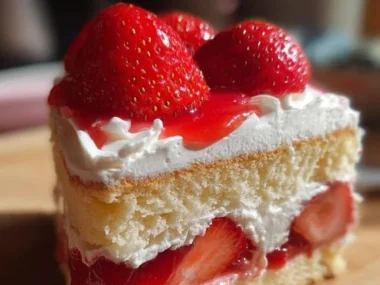 Valentine's Day lunchbox cake decorated with hearts and flowers