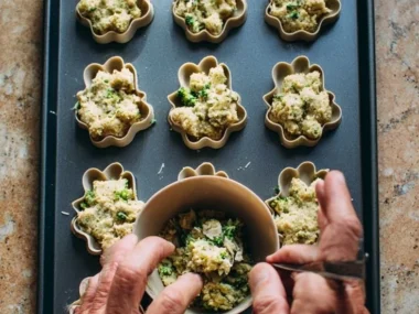 Wholesome homemade dog treats with broccoli and chicken for healthy pups