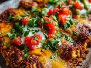Zesty Baked Whole30 Enchiladas served in a dish, featuring fresh ingredients.