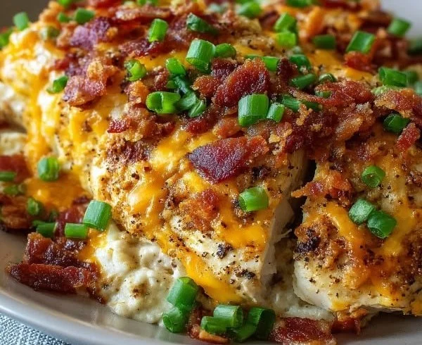 Delicious Crockpot Crack Chicken with creamy sauce and tender chicken